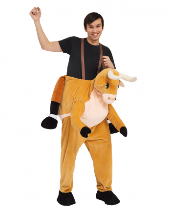 Reiter auf Büffel Huckepack Kostüm