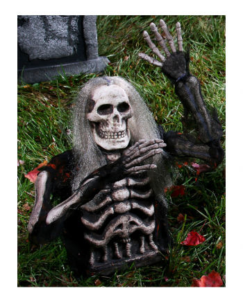 Gartengrab Skelett Steckfigur
