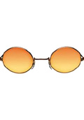Hippie 70er Brille - Orange