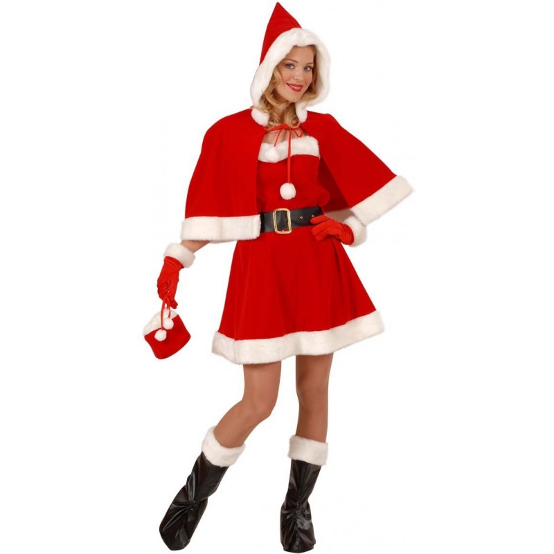Sexy Weihnachtsfrau Kostüm 6-tlg in Premiumqualität - STD