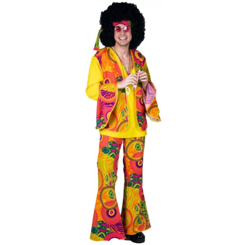 70er Hippie Johnny Kostüm-Herren 56/58
