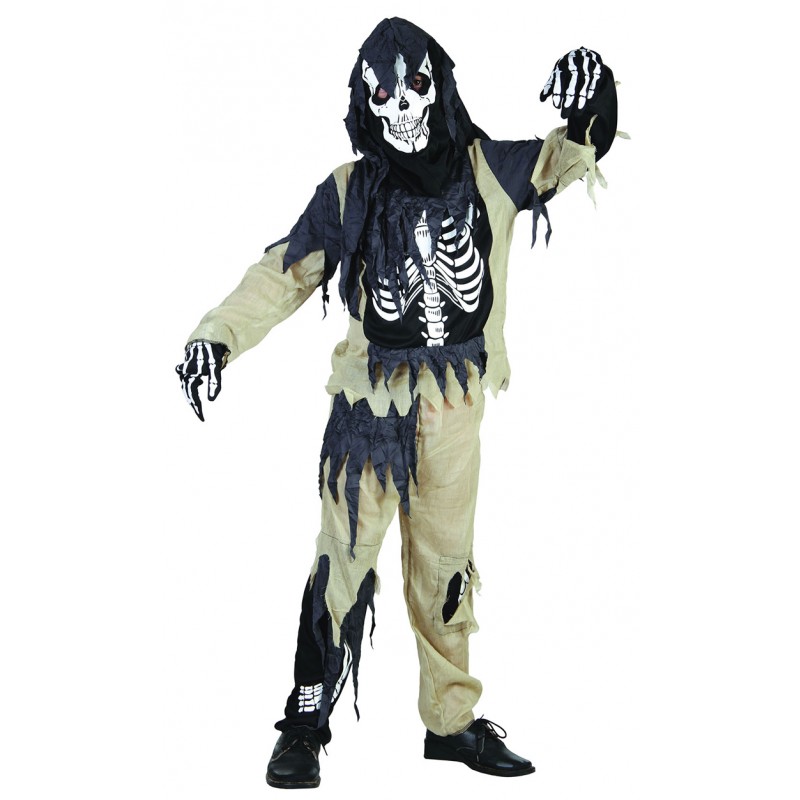 Evil Skelett Halloween Kinderkostüm-L