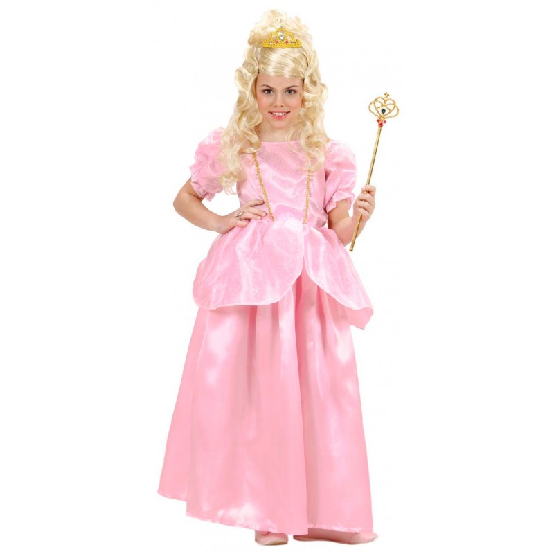 Prinzessin Kinderkostüm rosa aus Satin