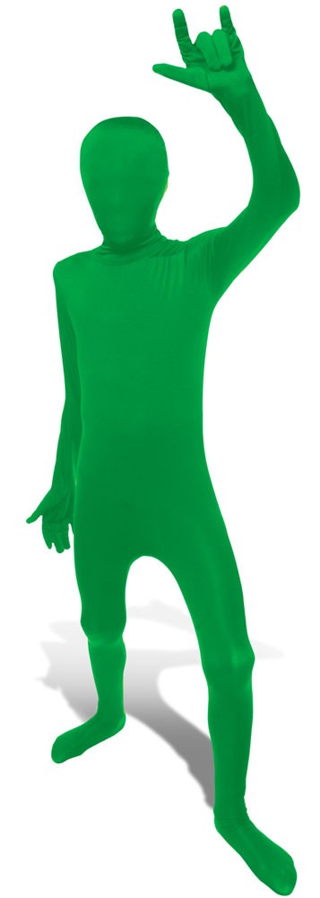 Basic Morphsuit Kinderkostüm grün-L