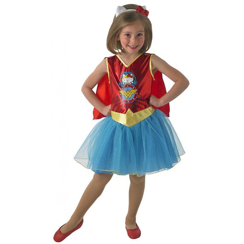 Hello Kitty Wonder Woman Kinderkostüm-S