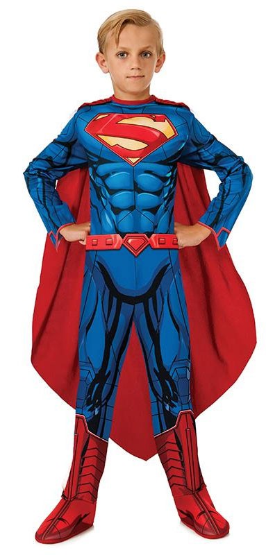 Superman Comic Kinderkostüm Deluxe-M