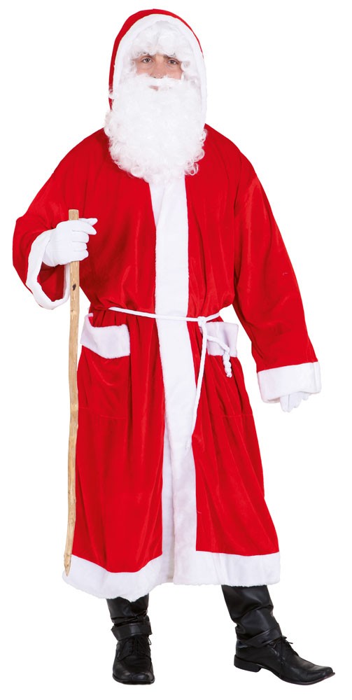 Santa Weihnachtsmann Mantel Herrenkostüm-Einheitsgröße (M-XL)