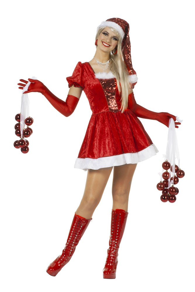 Santas Sweetheart Weihnachtsfrau Kostüm-Damen 34