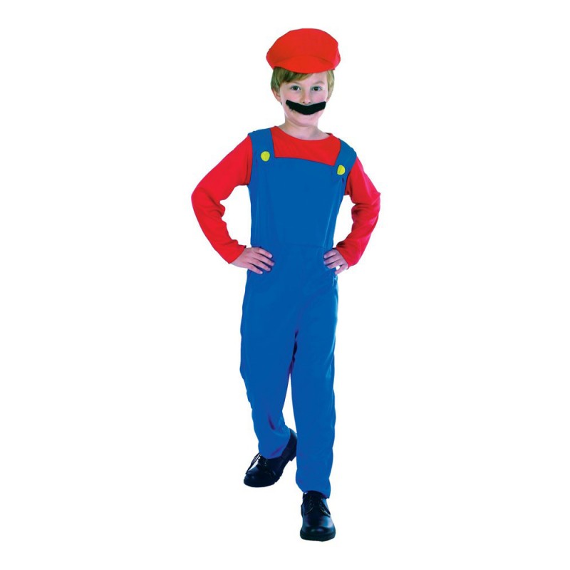 Super Klempner Mario Kinderkostüm-M