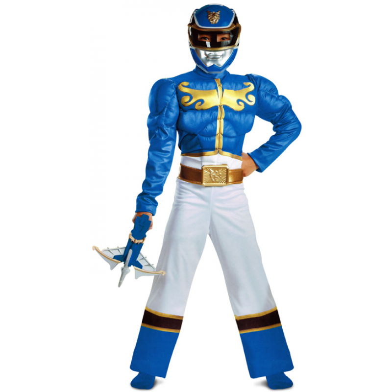 Power Rangers Blue Ranger Kinderkostüm-Kinder 4-6