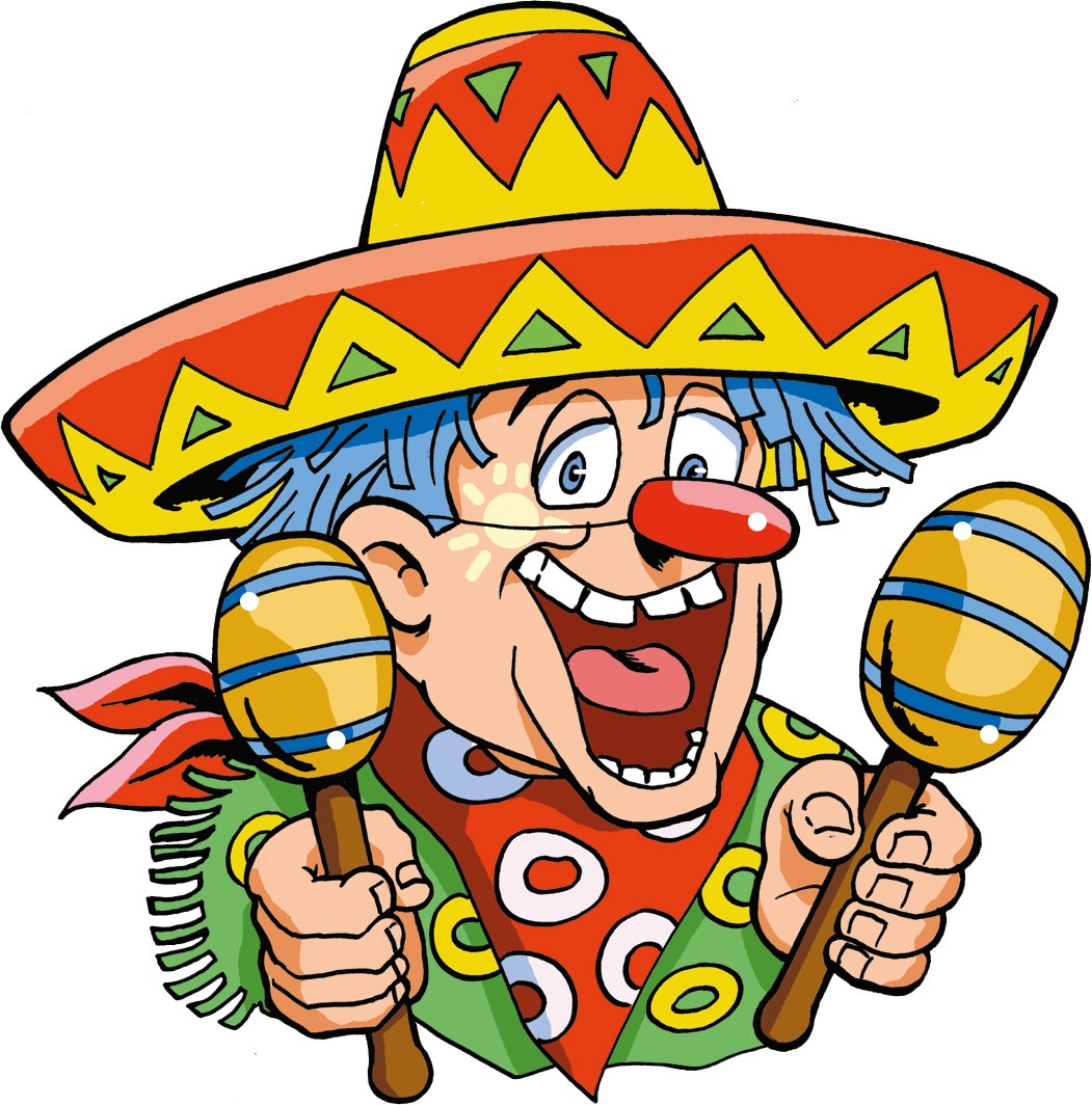 Clown Mexikaner Wanddeko