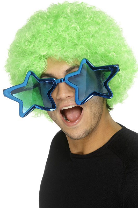 Jumbo Party Brille Sterne-blau